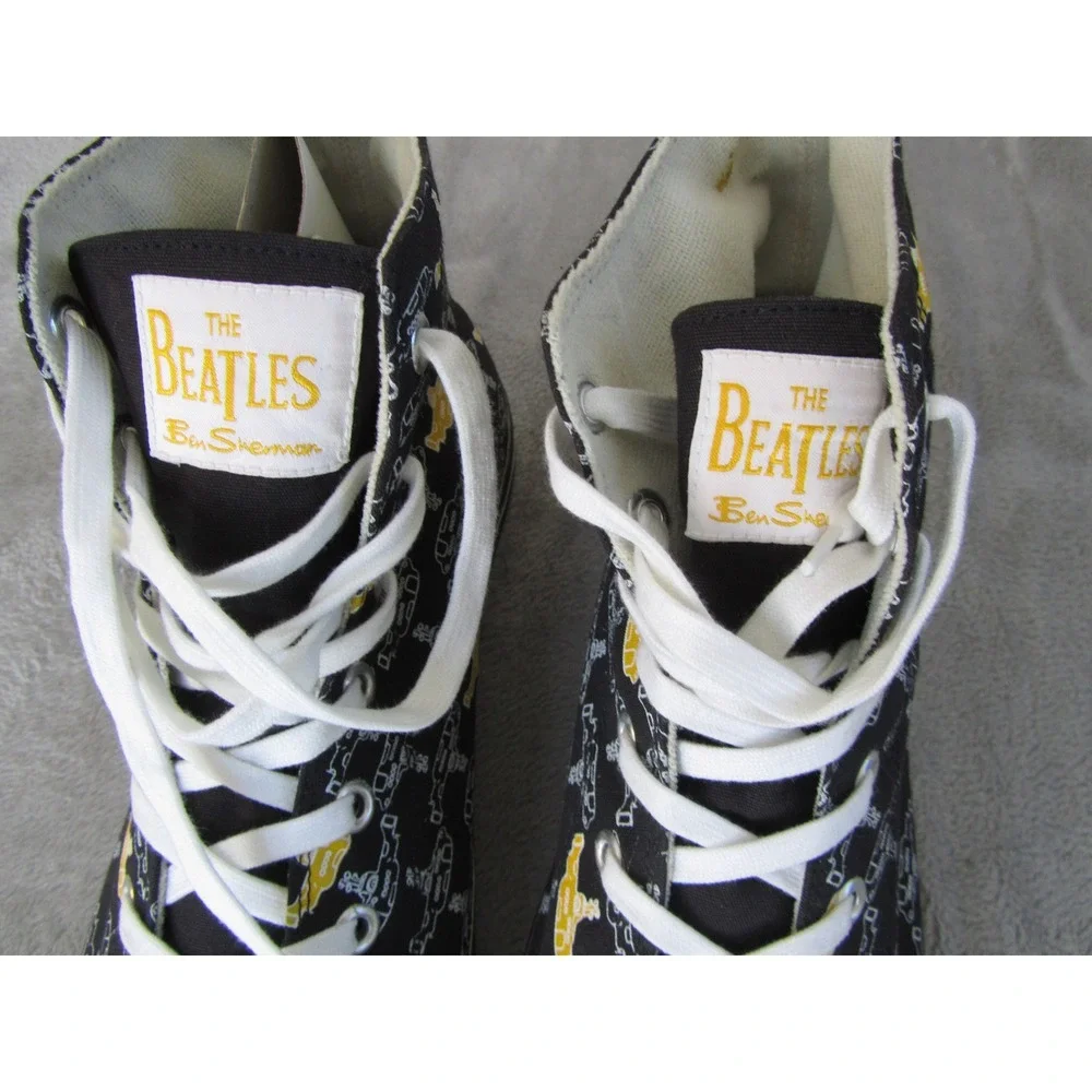 Ben Sherman The Beatles Yellow Submarine High Top Sneakers Mens‎ 13 Black Canvas